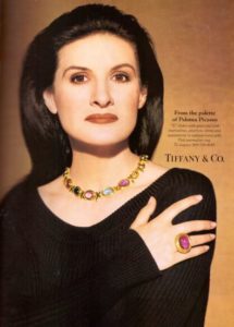 Палома Пикассо снялась в украшениях собственного дизайна для рекламы Tiffany & Co.