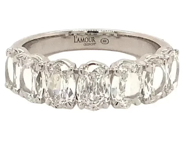 Christopher Designs Christopher Designs L'Amour Crisscut 7 бриллиантов Ремешок из белого золота 18 карат.