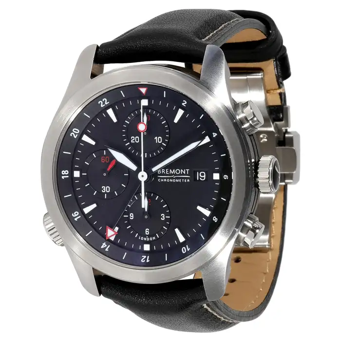 Мужские часы Bremont Pilot Chronograph ALT1-ZT из нержавеющей стали.