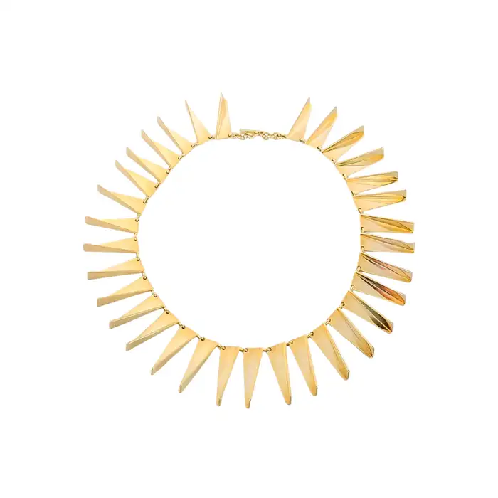 Арно Малиновский для Georg Jensen Позолоченное колье из стерлингового серебра.