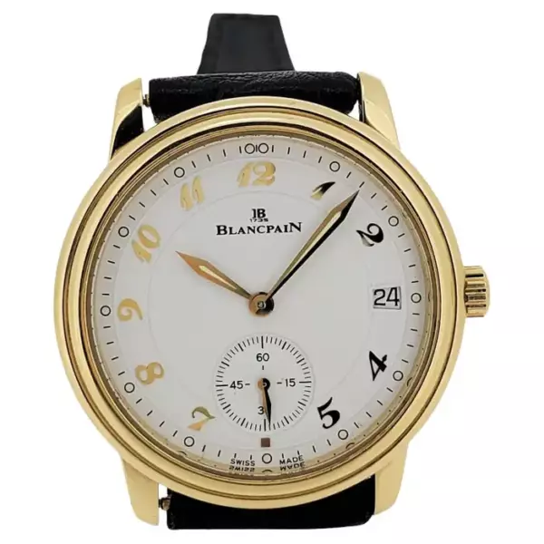 Blancpain Limited Edition, сверхтонкий автоматический фарфоровый циферблат Breguet, около 1995 г.