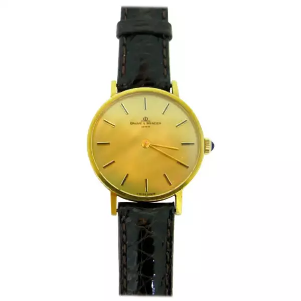 Наручные часы Baume & Mercier 35121 из желтого золота с механикой.