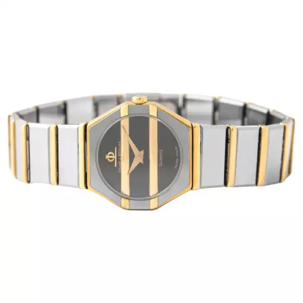 Винтажные авангардные наручные часы Baume & Mercier из нержавеющей стали.