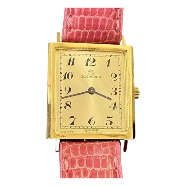 Винтажные женские наручные часы Bucherer из 18 каратного золота 24 мм. Винтажные женские наручные часы Bucherer из 18 каратного золота 24 мм.
