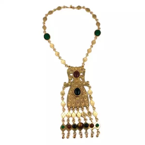 Замечательный кулон в этническом стиле от Accessocraft, Нью Йорк, около 1970 х годов. Замечательный кулон в этническом стиле от Accessocraft, Нью Йорк, около 1970 х годов.