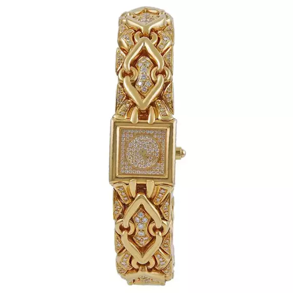 Золотые часы Bulgari Diamond Trika.