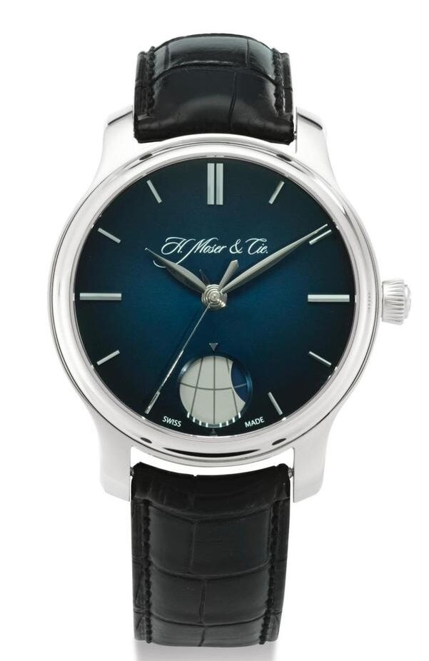 Мужские часы H. Moser & Cie. Venturer Big Date 2100 0202 из 18 каратного белого золота.