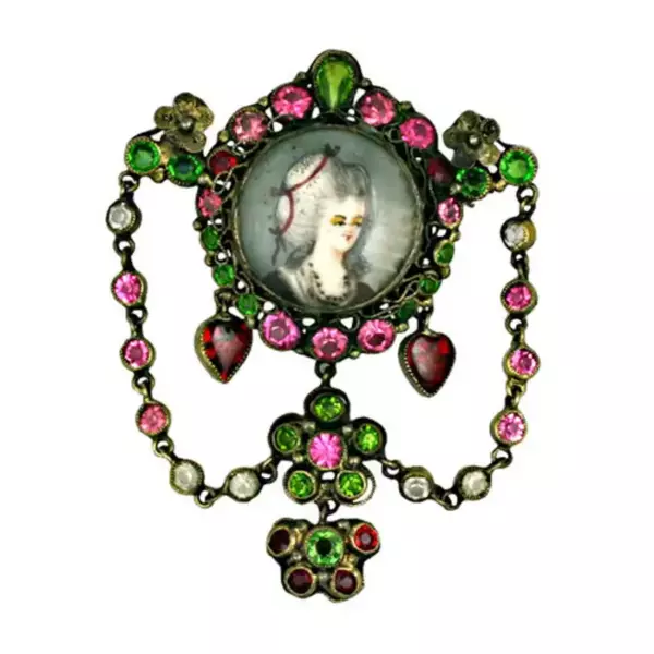 Брошь Hobe Crystal Swag, 1930 е годы.