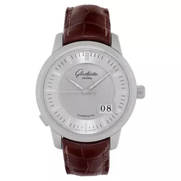 Glashutte Senator Data Panoramica Ref. 100 03 03 02 04 Часы из нержавеющей стали. Glashutte Senator Data Panoramica Ref. 100 03 03 02 04 Часы из нержавеющей стали.