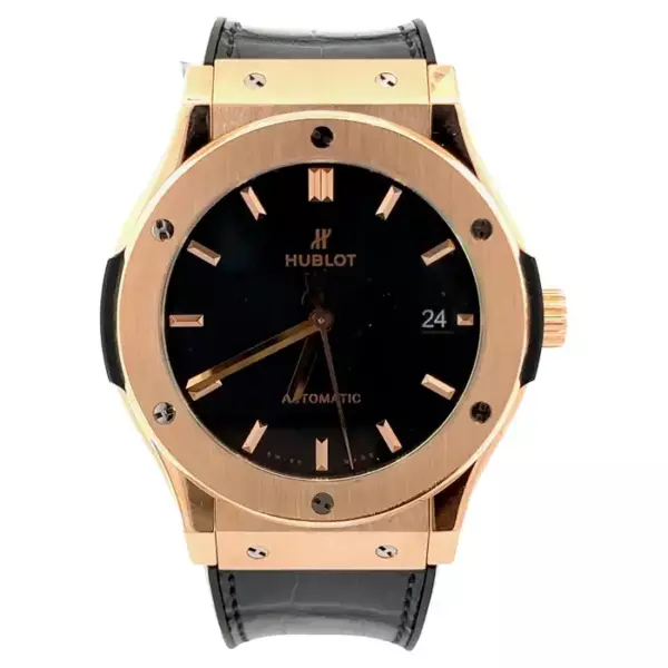 Hublot Classic Fusion диаметром 42 мм из 18 каратного розового золота — элегантные и уникальные спортивные часы в идеальном состоянии. Hublot Classic Fusion диаметром 42 мм из 18 каратного розового золота — элегантные и уникальные спортивные часы в идеальном состоянии.