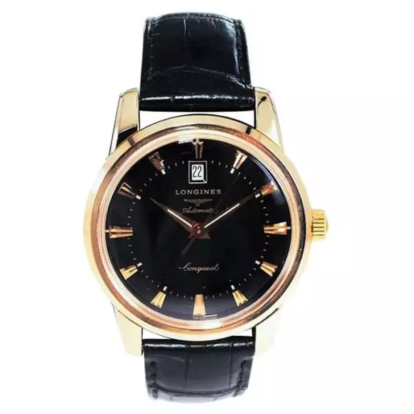 Часы Longines Conquest из 18 каратного розового золота с автоматическим механизмом, никогда не носили в коробке. Часы Longines Conquest из 18 каратного розового золота с автоматическим механизмом, никогда не носили в коробке.