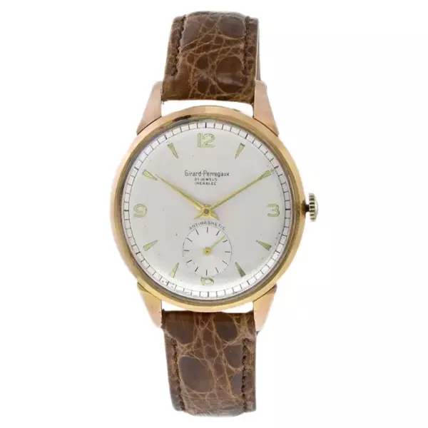 Girard Perregaux 18 каратное розовое золото Калатрава с ручным заводом.