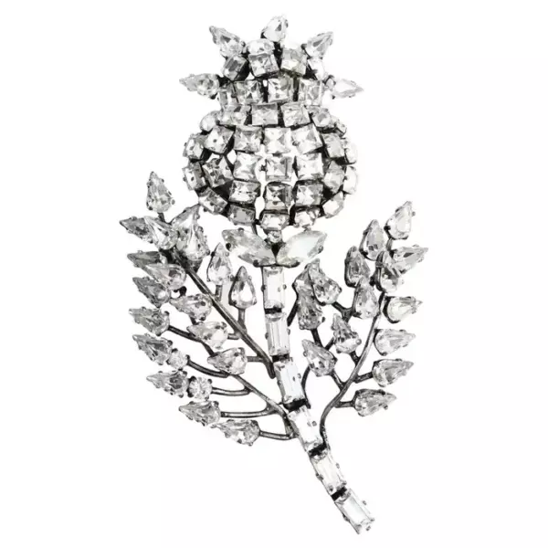 Коллекционная большая хрустальная брошь Jacques Fath, около 2007 г.
