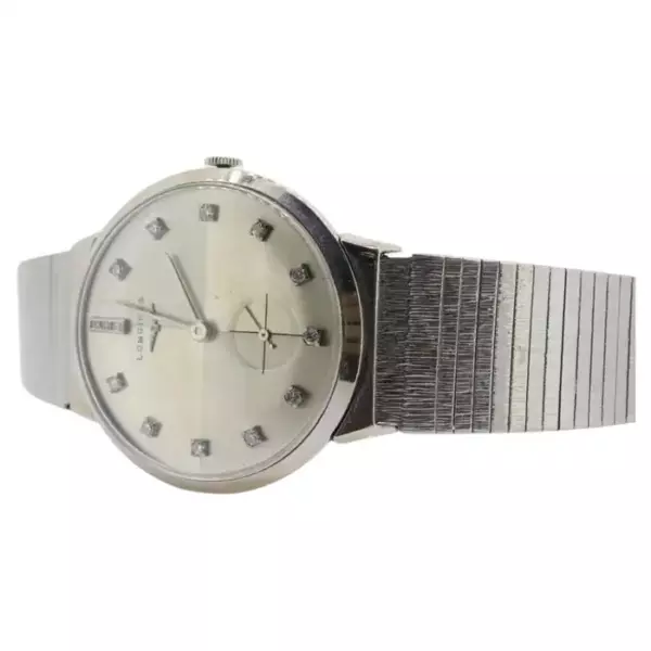 LONGINES ЧАСЫ. Мужские часы Longines с бриллиантами 14 карат и циферблатом из 14 бриллиантов. LONGINES ЧАСЫ. Мужские часы Longines с бриллиантами 14 карат и циферблатом из 14 бриллиантов.