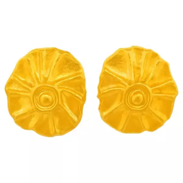 Серьги Lalaounis Organo Chic 22k.