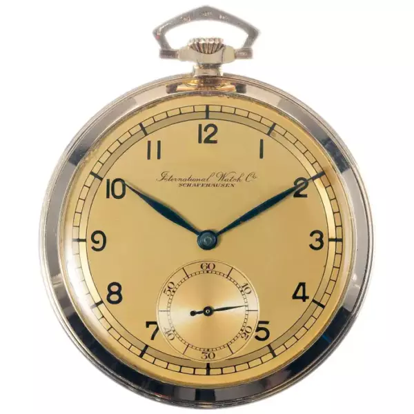 Винтажные карманные часы International Watch Company из желтого золота.