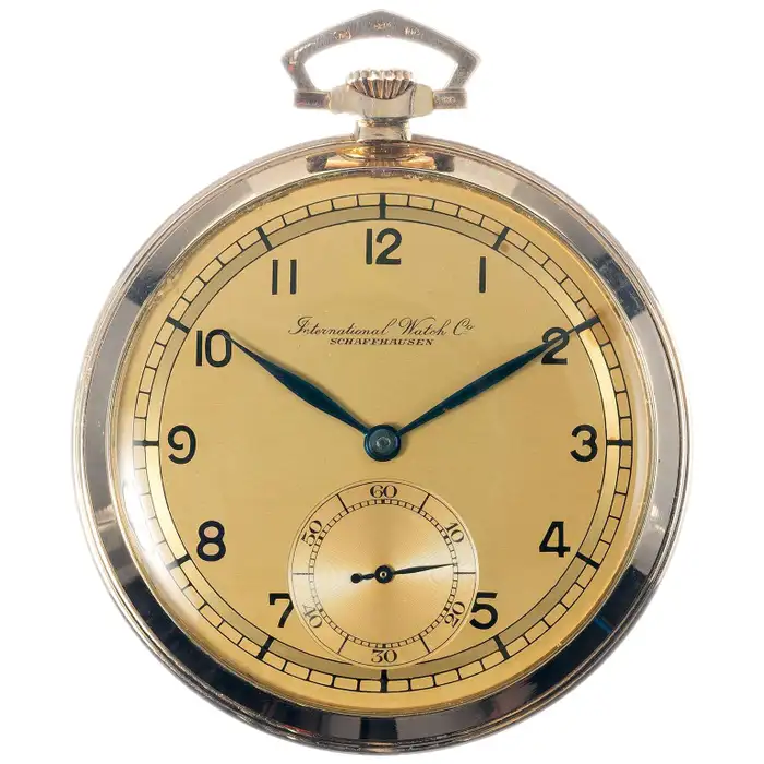 Винтажные карманные часы International Watch Company из желтого золота.