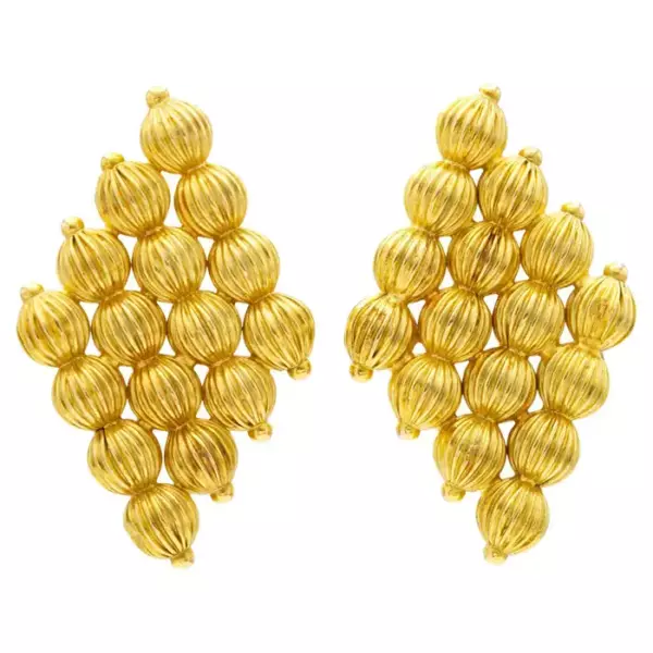 Золотые серьги Lalaounis Bubbles.