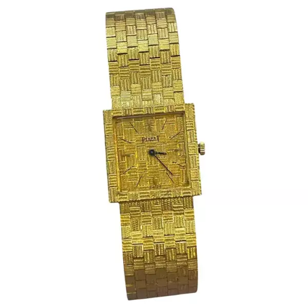 Эксклюзивный браслет для часов Piaget из желтого золота 18 карат.