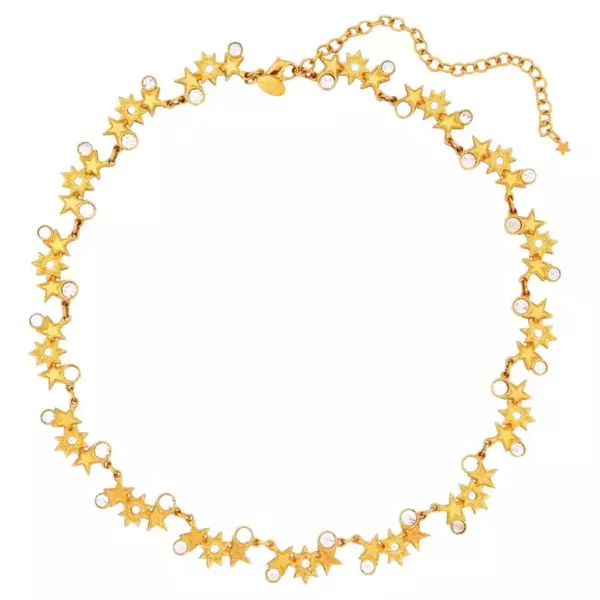 Колье чокер Gold Star Link от Kirks Folly, 1980 е годы.