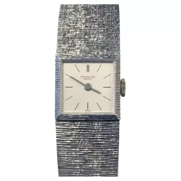 Patek Philippe Женские винтажные механические наручные часы из белого золота.