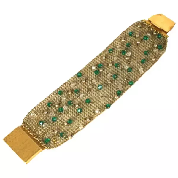 Браслет Sandor из ювелирной сетки, 1950 е годы. Браслет Sandor из ювелирной сетки, 1950 е годы.