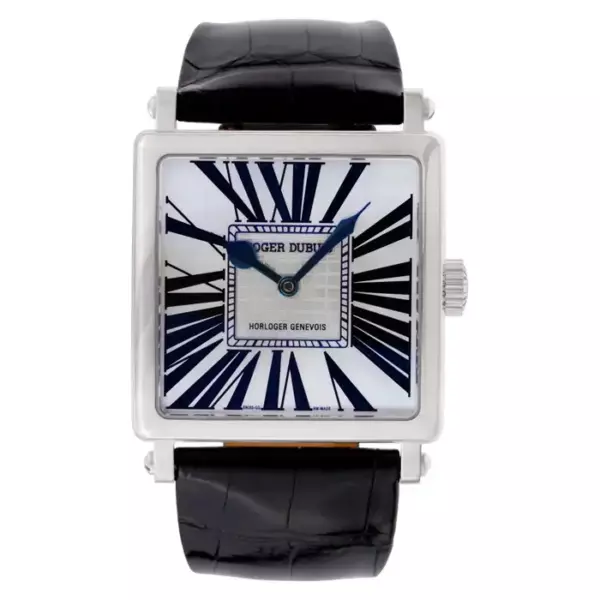 Часы Roger Dubuis Golden Square из 18 каратного белого золота Арт.