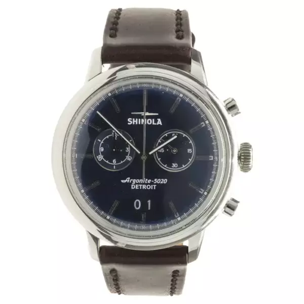 Хронограф Shinola из нержавеющей стали Bedrock Хронограф Shinola из нержавеющей стали Bedrock