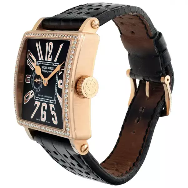 Наручные часы Roger Dubuis Golden Square из 18 каратного розового золота с ручным управлением Ref G34 98 5 SD.