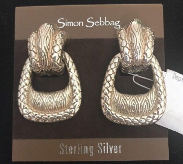 Новые серьги Simon Sebbag. Стерлинговое серебро с интересным сочетанием текстур.
