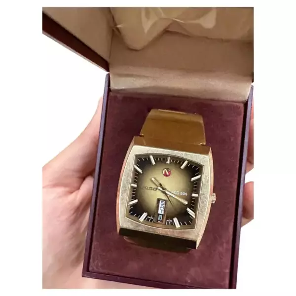 Rado Ncc 505 автоматические позолоченные редкие циферблаты в упаковке.