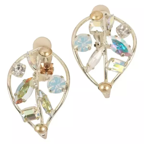 Серьги Swarovski из серебристого металла со стразами. Серьги Swarovski из серебристого металла со стразами.
