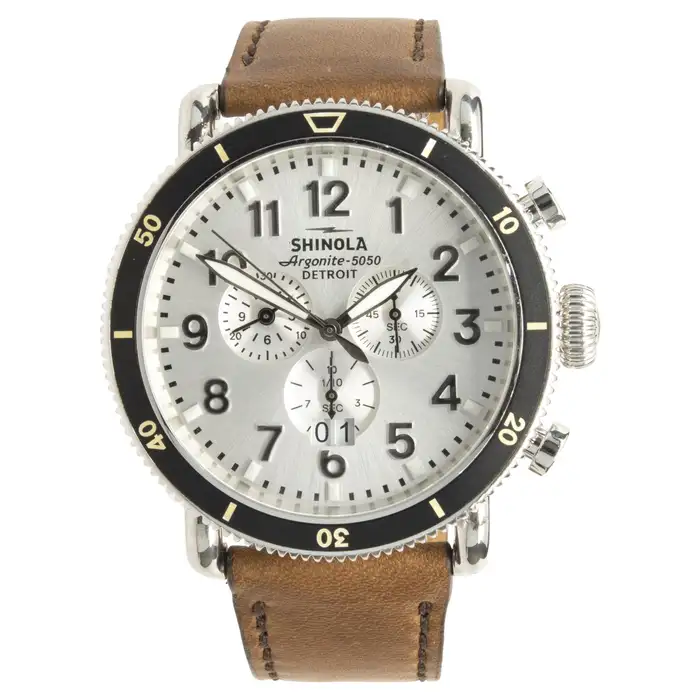 Shinola — американская часовая компания Shinola Runwell Sport Chrono 48 из нержавеющей стали