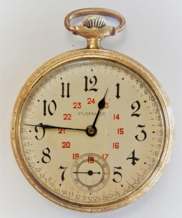 Старинные карманные часы South Bend Watch Company STUDEBAKER 16s 21 камень и 5 позиций рычага, железная дорога.