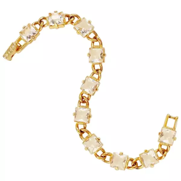 Винтажный позолоченный коктейльный браслет Swarovski Crystal Link от Swarovski, 1980 е гг. Винтажный позолоченный коктейльный браслет Swarovski Crystal Link от Swarovski, 1980 е гг.