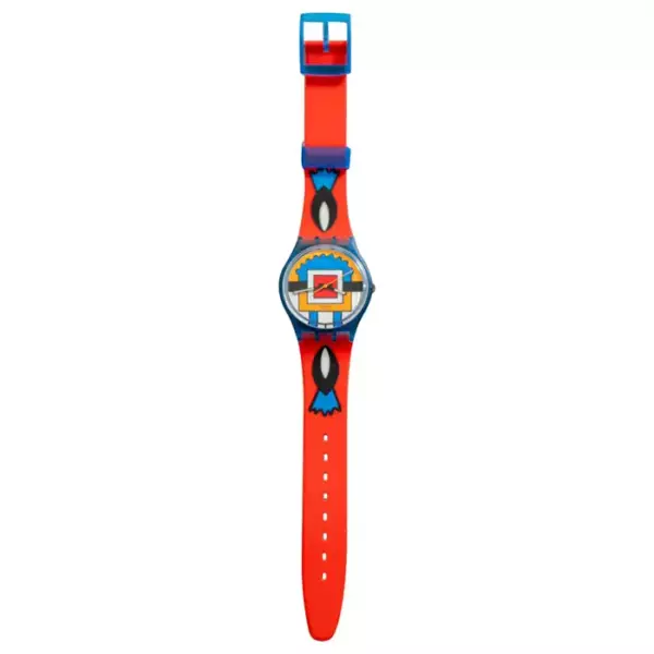 Винтажный Swatch GN129 Paella Год 1993 Оригинальная коробка.