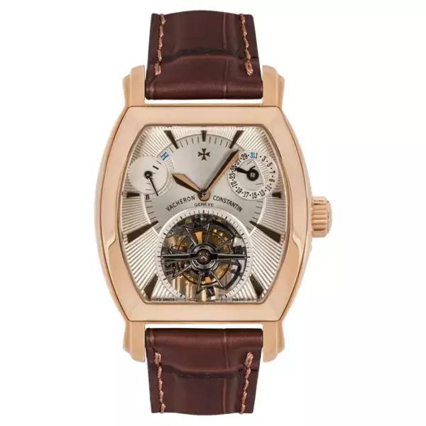 36 миллиметровые часы Vacheron Constantin Malte Tonneau Tourbillon из розового золота. 36 миллиметровые часы Vacheron Constantin Malte Tonneau Tourbillon из розового золота.