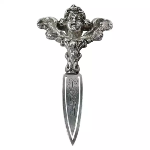 Антикварная закладка Kerr American Art Nouveau из стерлингового серебра.