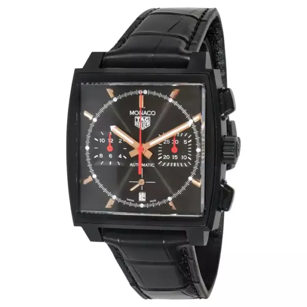 Мужские часы Tag Heuer Monaco Dark Lord из титана. Мужские часы Tag Heuer Monaco Dark Lord из титана.