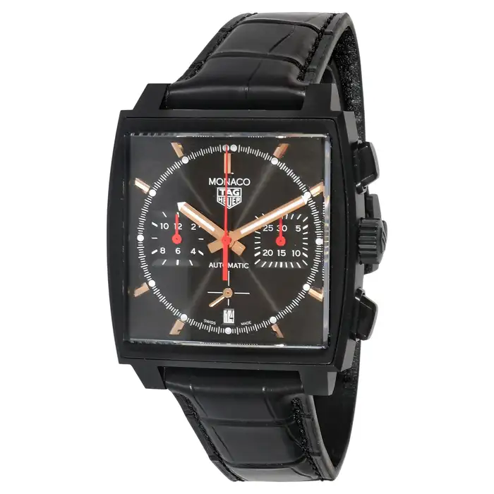TAG Heuer — известный швейцарский часовой бренд Мужские часы Tag Heuer Monaco Dark Lord из титана.