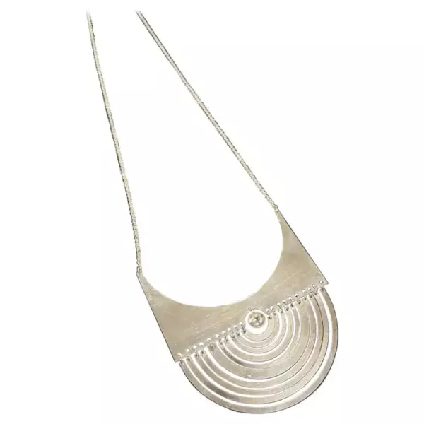 Ожерелье Tapio Wirkkala Half Moon Puolikuu, стерлинговое серебро, 1972 г., Финляндия.