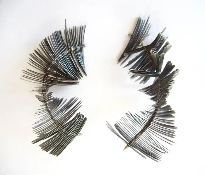 Серьги гвоздики Tone Vigeland Studio Kinetic Flattened.