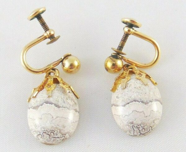 СЕРЬГИ WE RICHARDS WRE 1 20 12KGF JASPER SCREW 3 4 С ДРАГОЦЕННЫМИ КАМНЯМИ, ПОДПИСАННЫЕ ВИНТАЖНЫЕ. СЕРЬГИ WE RICHARDS WRE 1 20 12KGF JASPER SCREW 3 4 С ДРАГОЦЕННЫМИ КАМНЯМИ, ПОДПИСАННЫЕ ВИНТАЖНЫЕ.