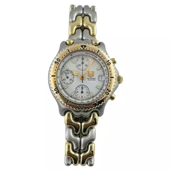 TAG Heuer Link Двухцветные часы хронограф CG2120 RO Автоматические. TAG Heuer Link Двухцветные часы хронограф CG2120 RO Автоматические.