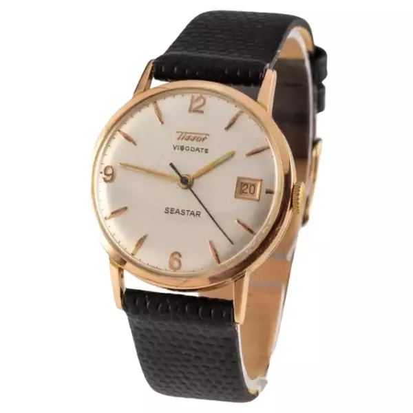 Tissot 14k розовое золото Visodate Seaster автоматические мужские часы 27B.621.