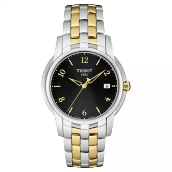 Tissot Ballade III стальные кварцевые мужские часы с черным циферблатом T97.2.481.52.