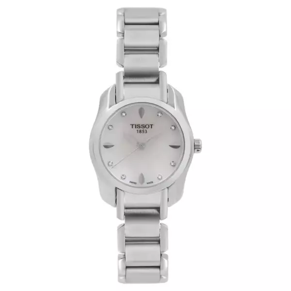 Tissot T Wave нержавеющая сталь MOP циферблат кварцевые женские часы T023.210.11.116.00.